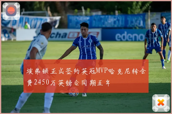 埃弗顿正式签约英冠MVP哈克尼转会费2450万英镑合同期五年